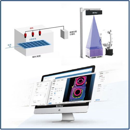 视觉检测光伏半成品电池|视觉缺陷检测系统产品型号-参数-接线图