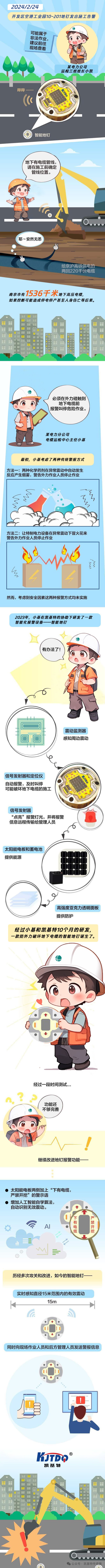 漫画课堂 | 智能地钉-全天候看护城市地下电缆